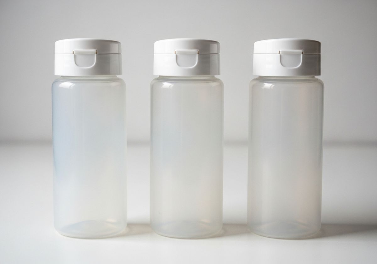 Silicone refillable 100ml travel bottles