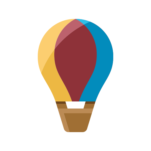 hot air balloon doodle