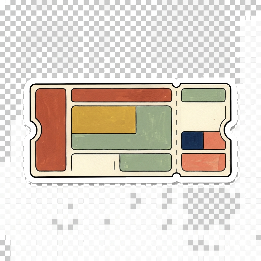 boarding pass doodle