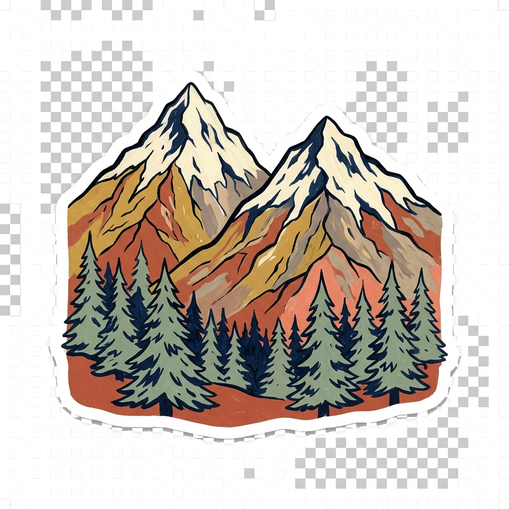 mountain doodle