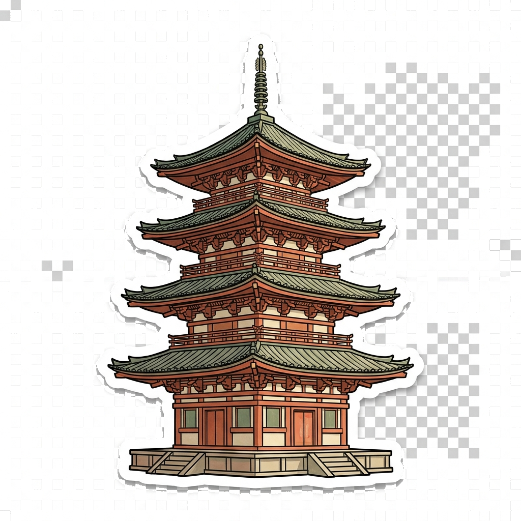 pagoda doodle