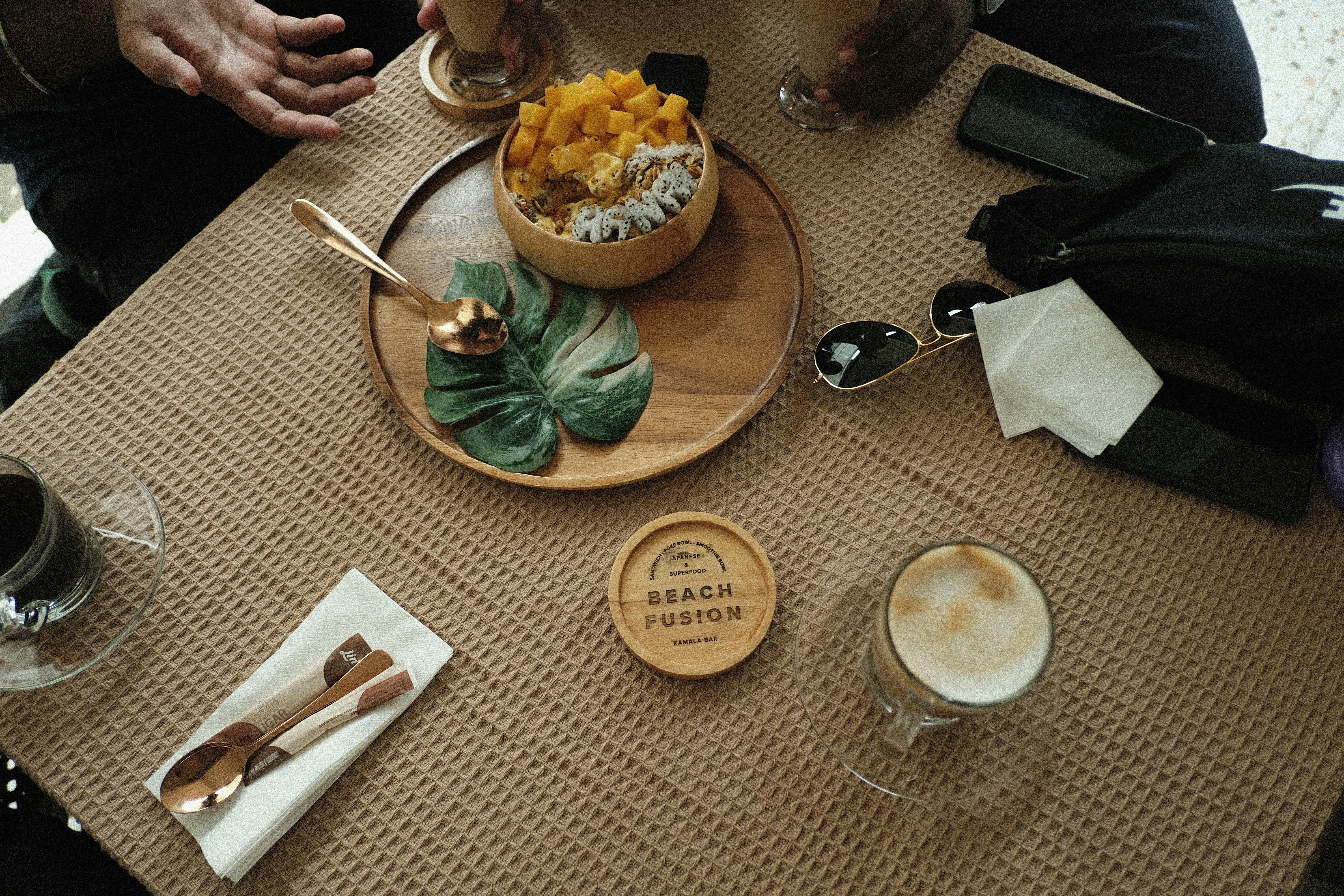 Ubud cafe breakfast bowl polaroid
