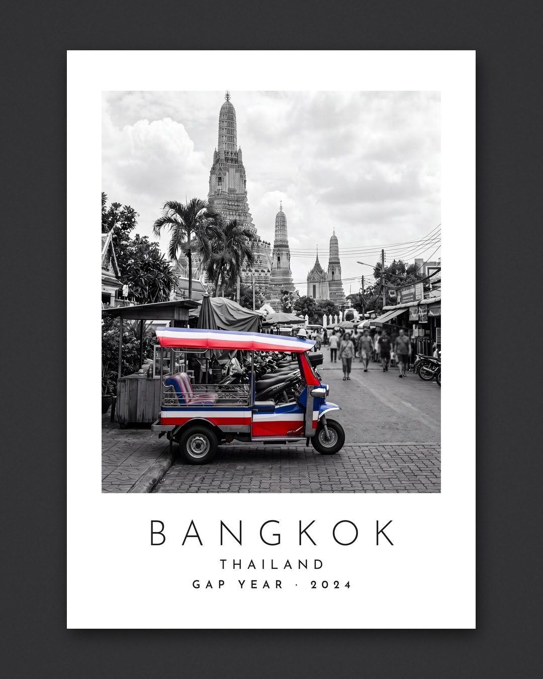 Our Trip Bangkok print: the unframed print
