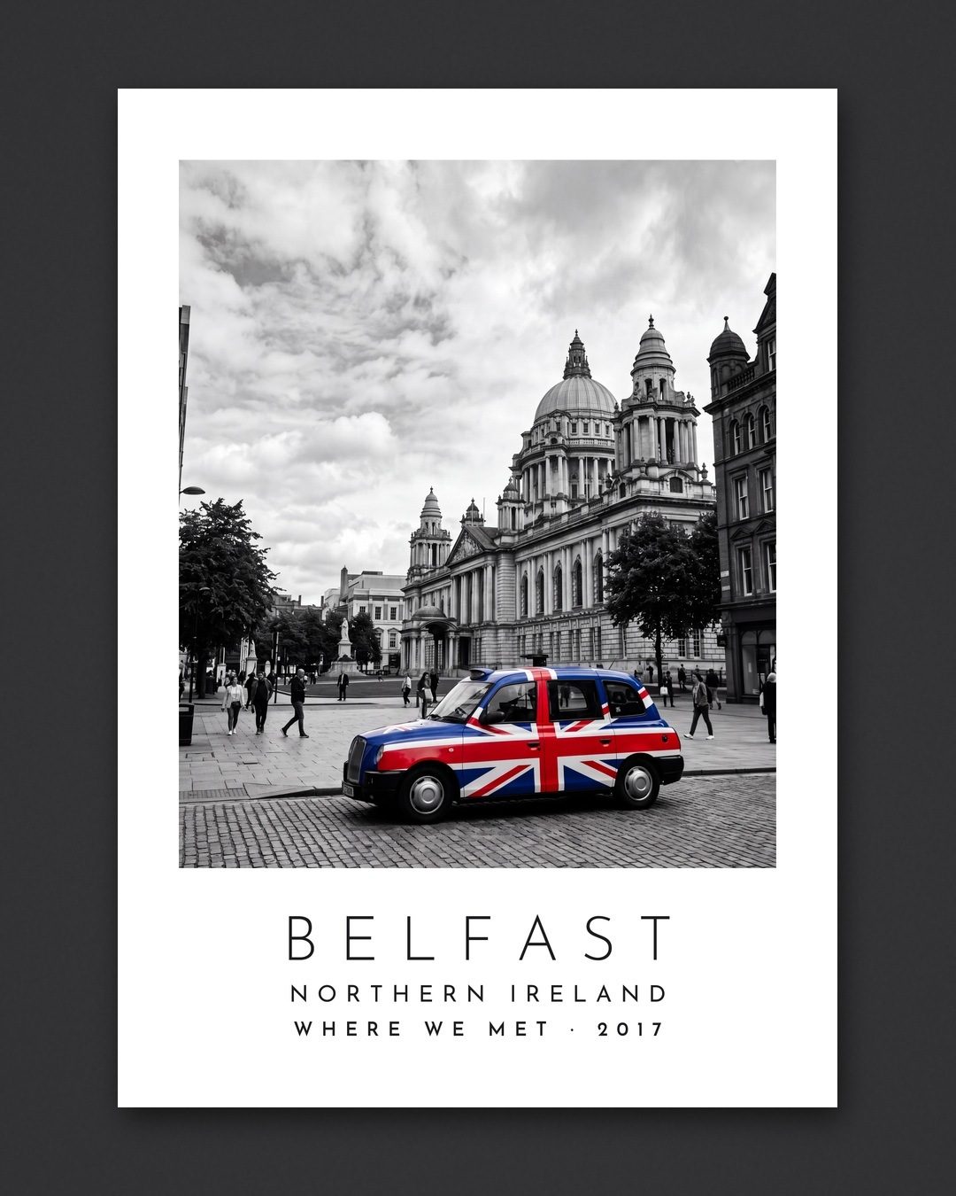 Our Trip Belfast print: the unframed print