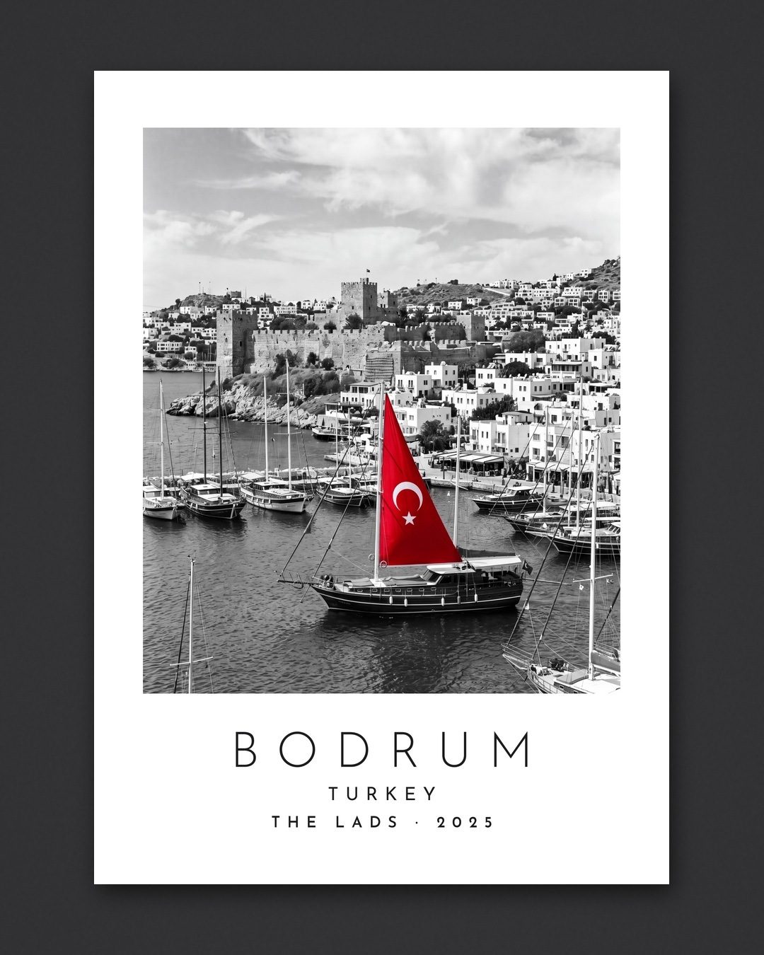 Our Trip Bodrum print: the unframed print