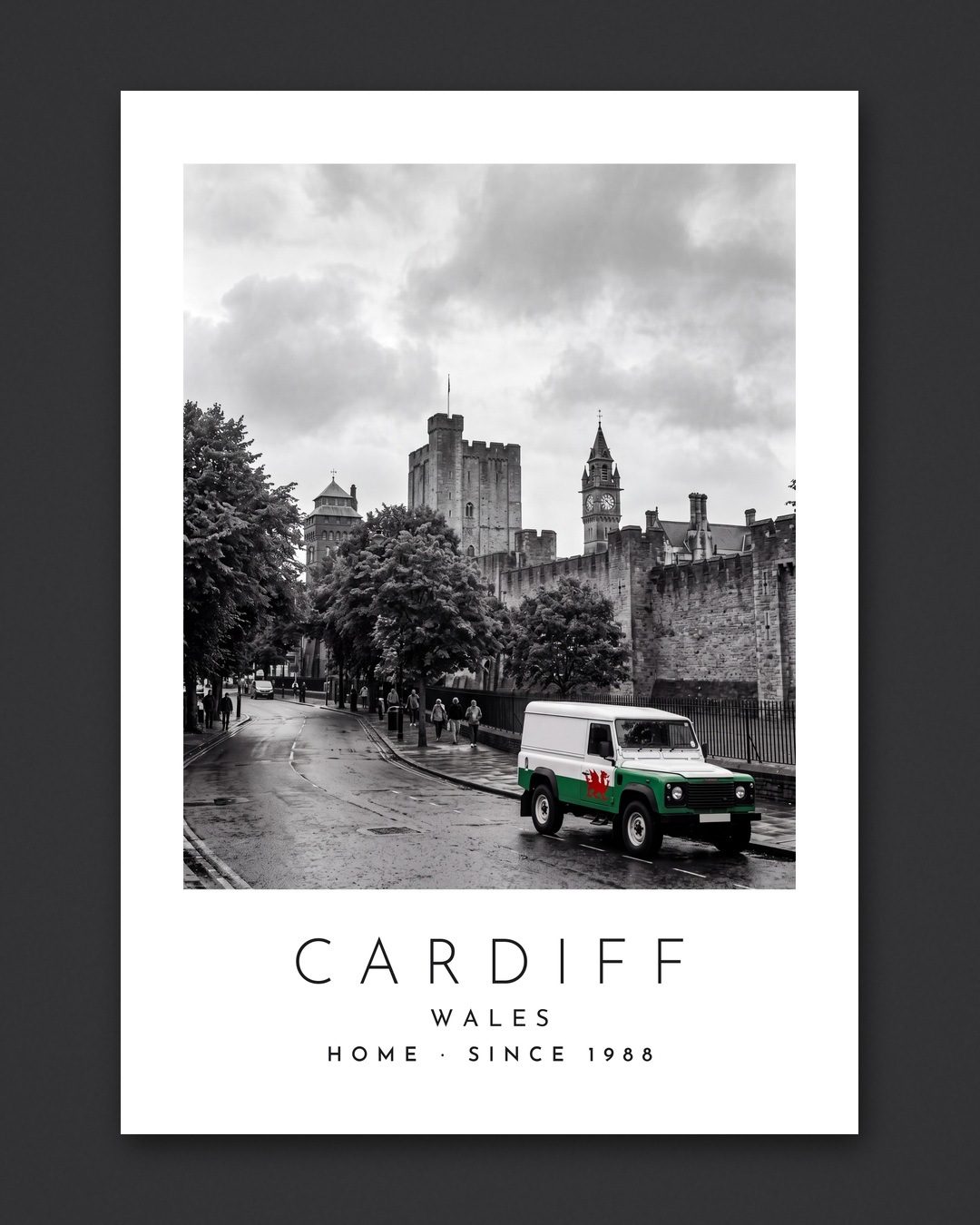 Our Trip Cardiff print: the unframed print
