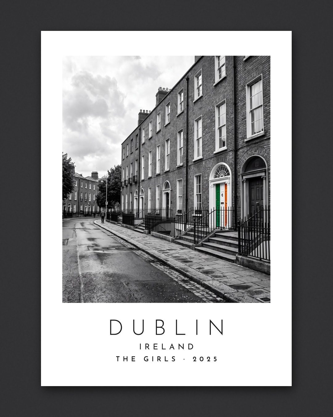 Our Trip Dublin print: the unframed print