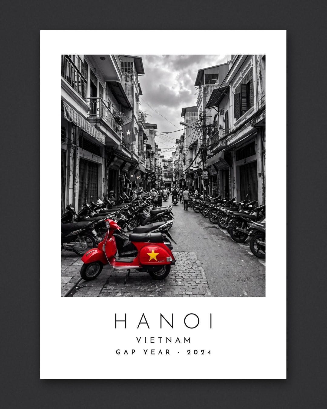 Our Trip Hanoi print: the unframed print