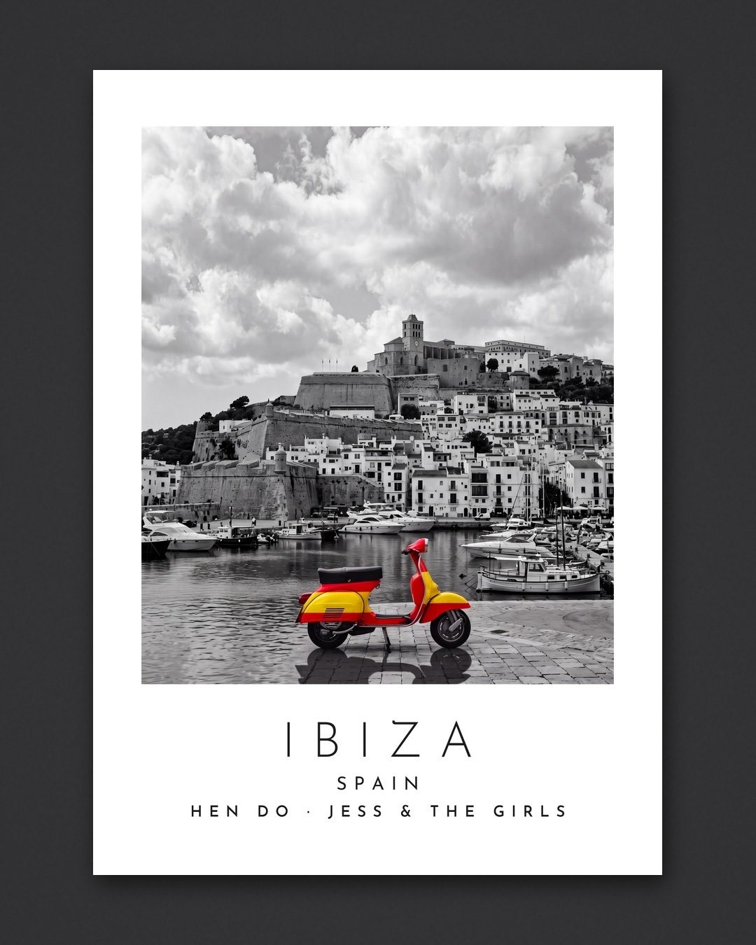 Our Trip Ibiza print: the unframed print