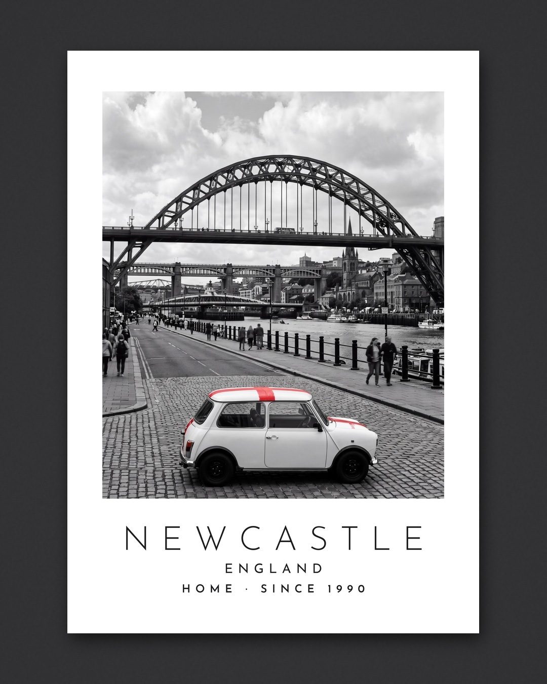 Our Trip Newcastle print: the unframed print