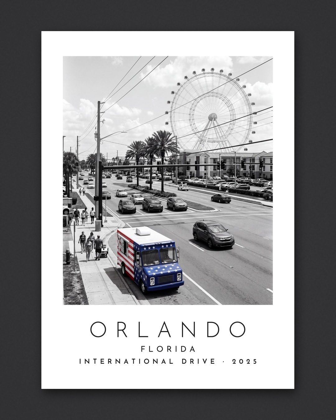 Our Trip Orlando print: the unframed print