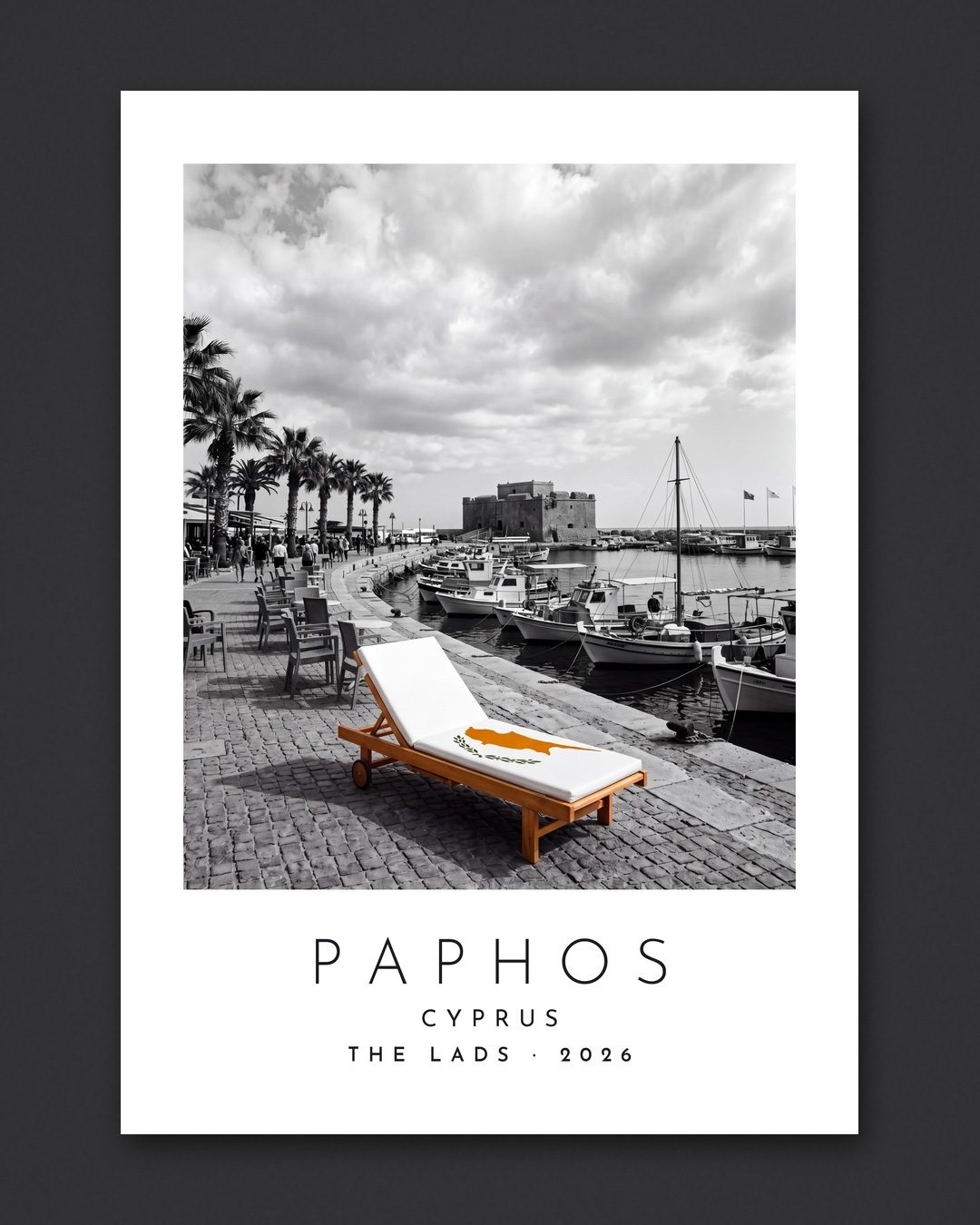 Our Trip Paphos print: the unframed print