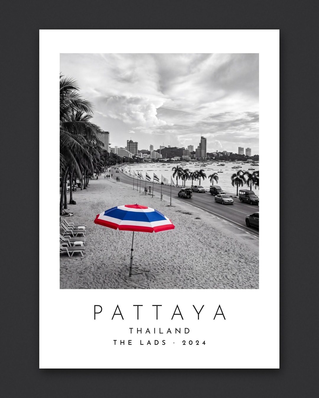 Our Trip Pattaya print: the unframed print