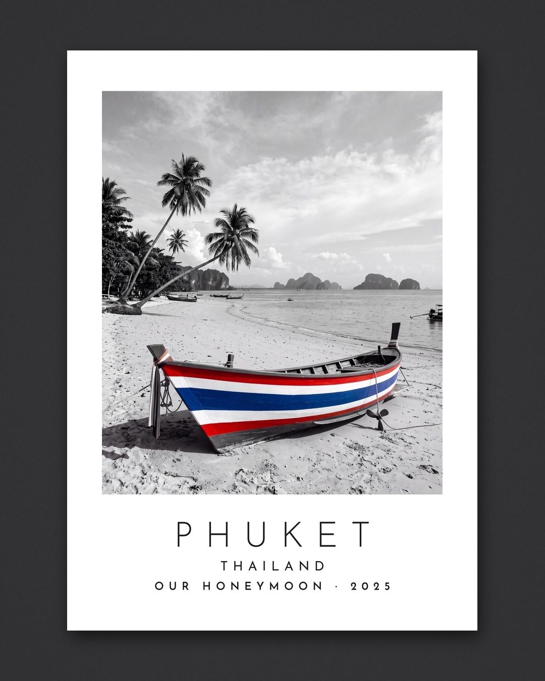 Our Trip Phuket print: the unframed print