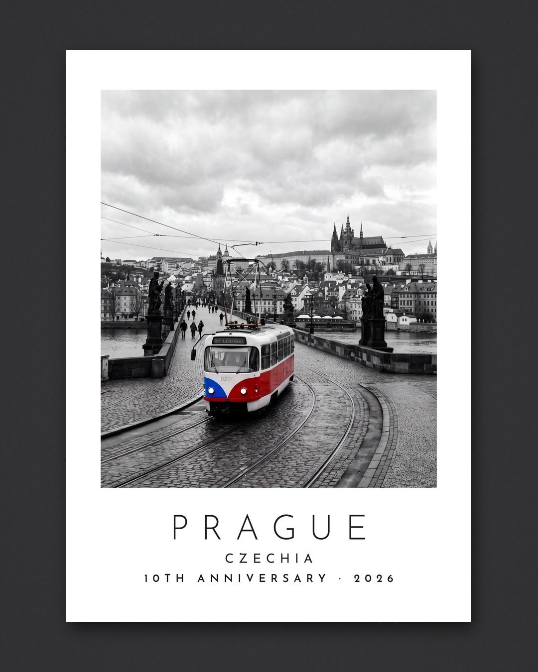 Our Trip Prague print: the unframed print