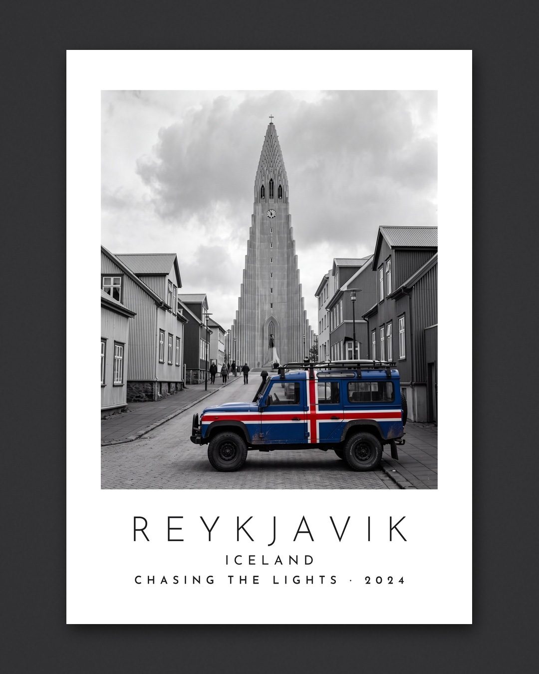 Our Trip Reykjavik print: the unframed print