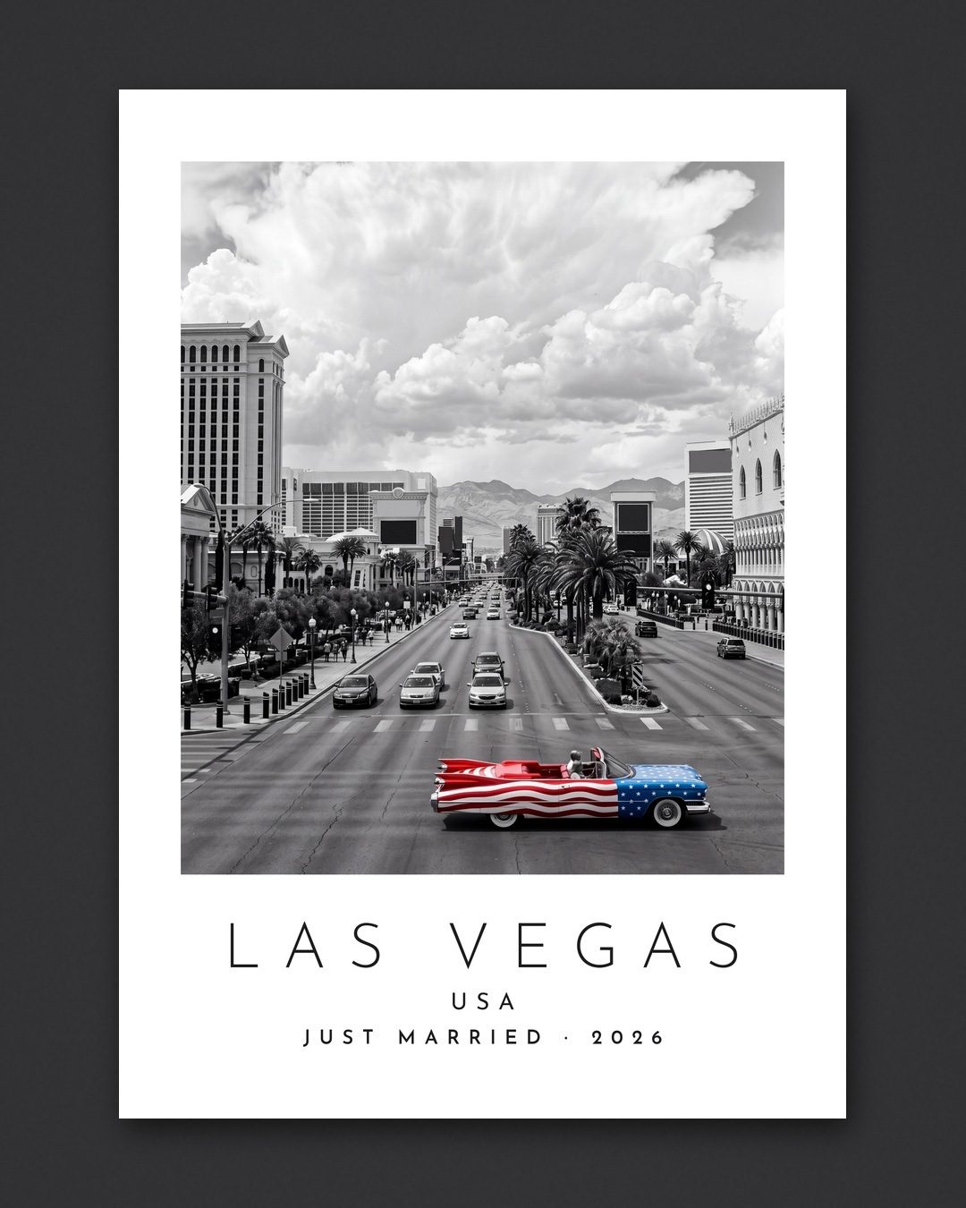 Our Trip Las Vegas print: the unframed print