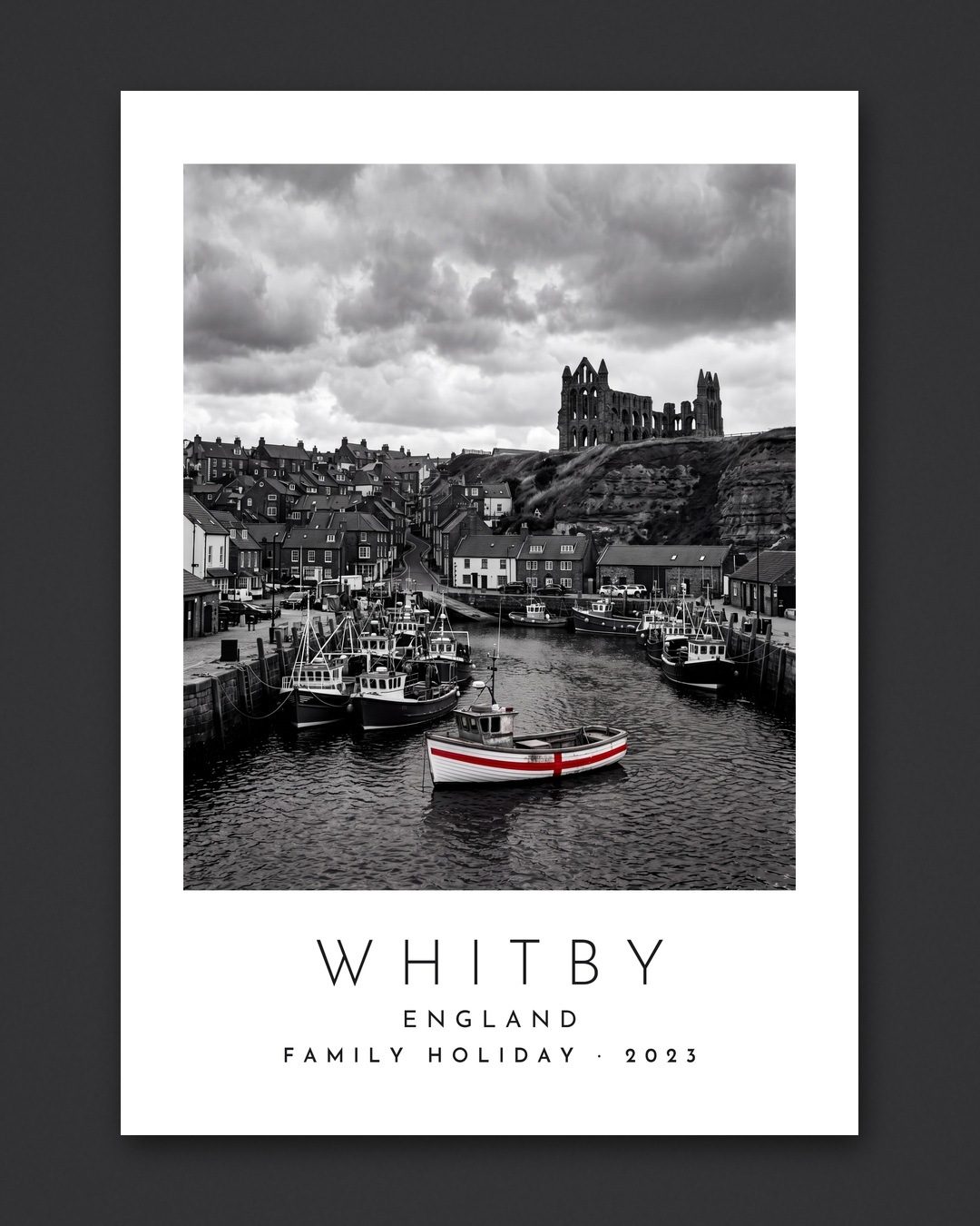 Our Trip Whitby print: the unframed print
