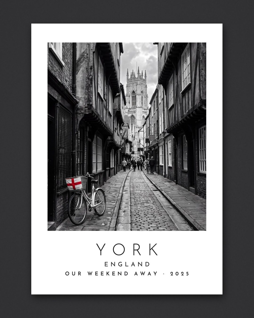 Our Trip York print: the unframed print