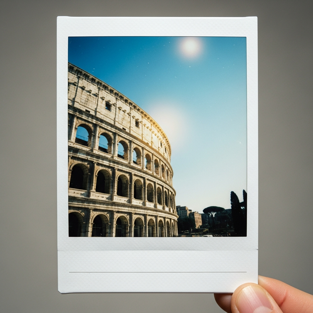 Rome Colosseum polaroid
